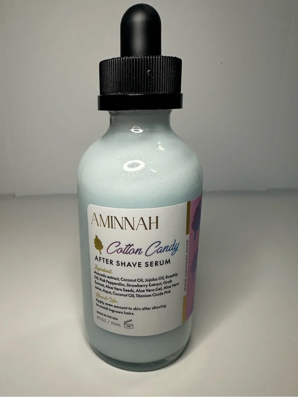 Aminnah New Cotton Candy After Shave Serum 4oz. - Discontinued